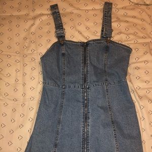 Overall jean dress